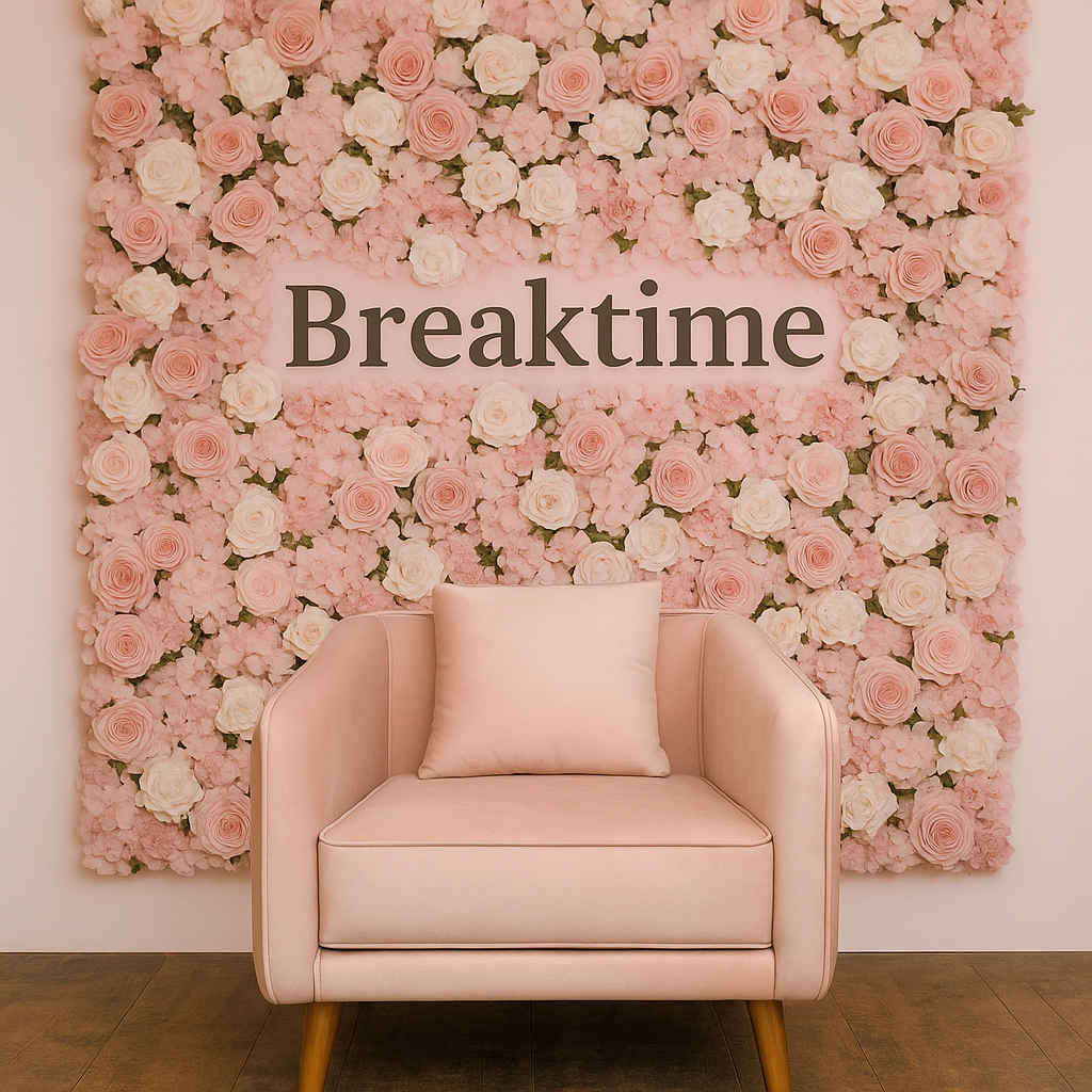 Flower wall & sofa