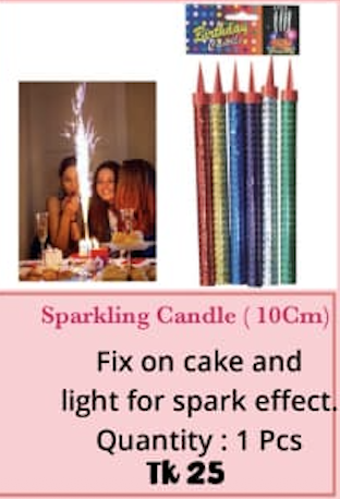 Sparkling Candle 10cm